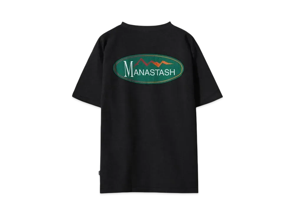 MANASTASH HEMP TEE ORIGINAL LOGO"BLACK"