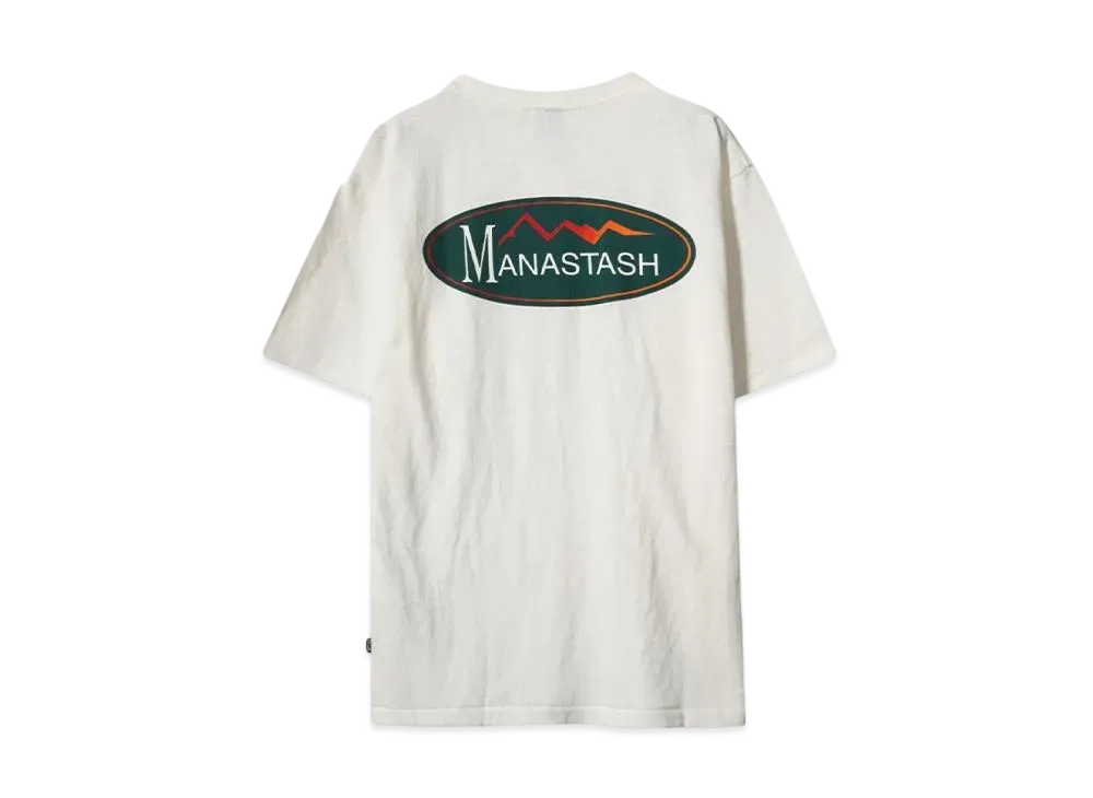 MANASTASH HEMP TEE ORIGINAL LOGO"WHITE"