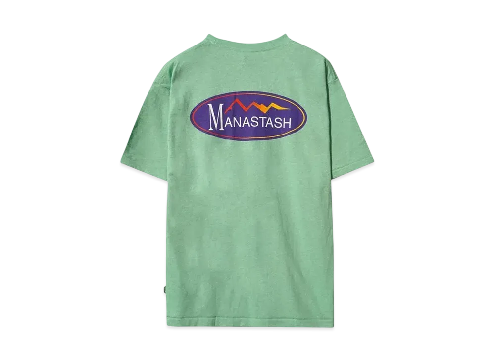 MANASTASH HEMP TEE ORIGINAL LOGO"LIGHT GREEN"