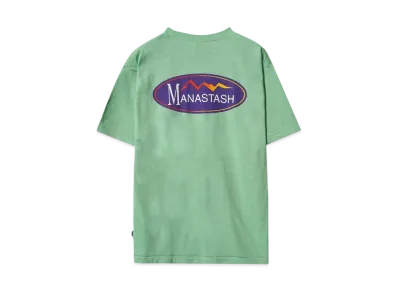 MANASTASH HEMP TEE ORIGINAL LOGO"LIGHT GREEN"