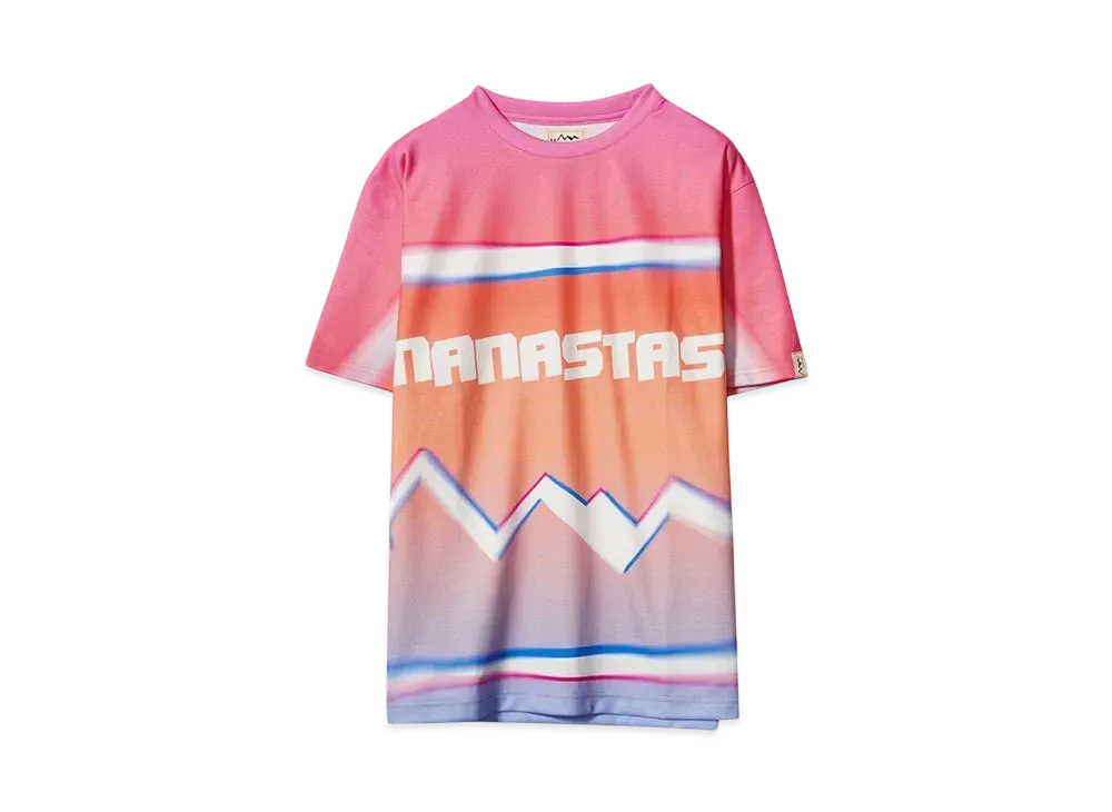 MANASTASH ALLOVER GRADIENT LOGO TOP"PINK"