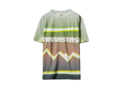 MANASTASH ALLOVER GRADIENT LOGO TOP"GREEN"