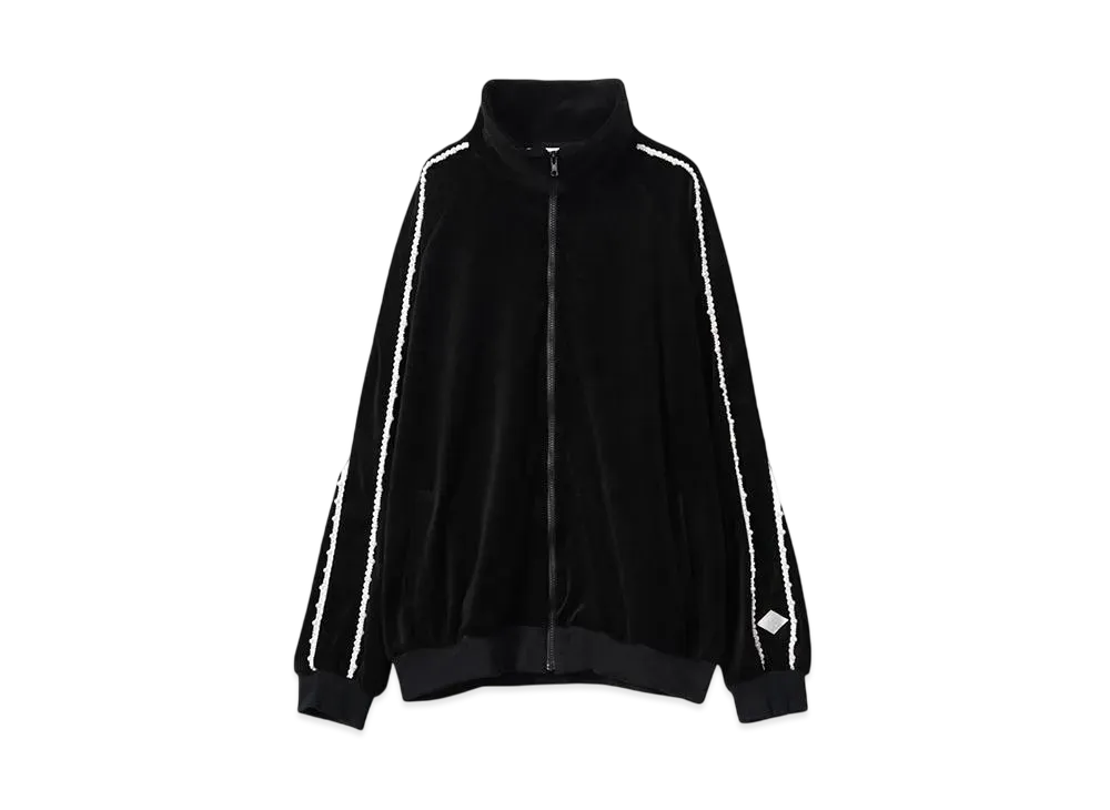 el conductorH PEARL PIPING VELOURS TRACK JKT"BLACK"