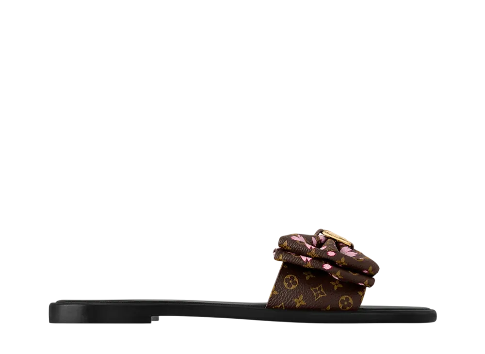 Takashi Murakami × Louis Vuitton Women's Lily Flat Mule "Sakura Brown"