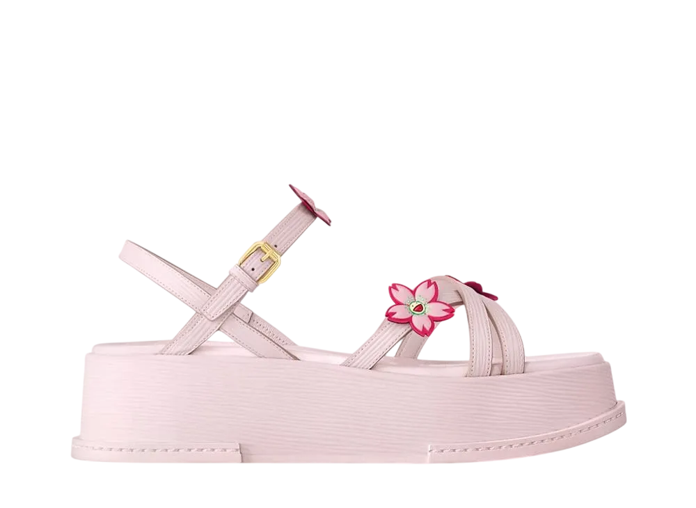 Takashi Murakami × Louis Vuitton Women's Maya Platform Sandal "Light Pink"