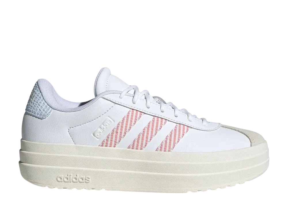 アディダス VL コート ボールド "クラウドホワイト/プリラブドスカーレット/グローブルー"