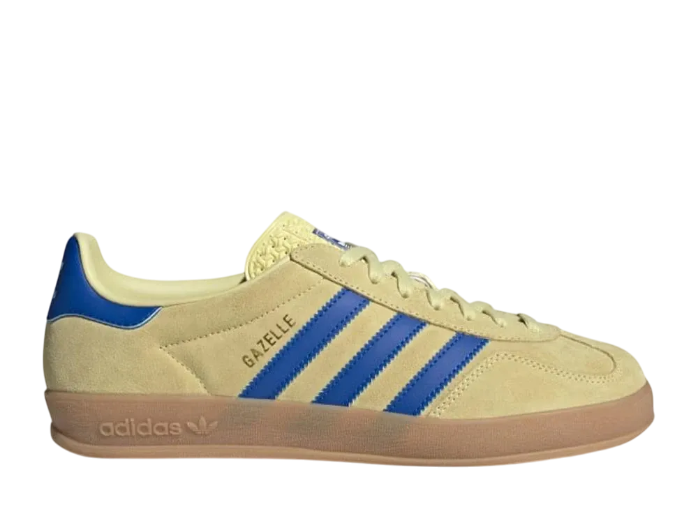 アディダスオリジナルス ガゼル インドア "パウダーイエロー/ロイヤルブルー/クラウドホワイト"