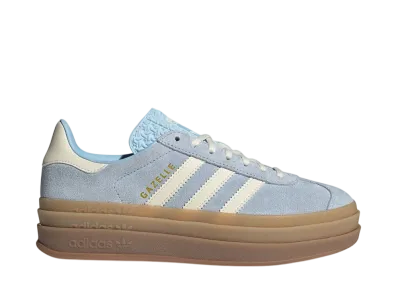 adidas Women's Gazelle Bold "Clear Sky/Cream White/Gold Metallic"