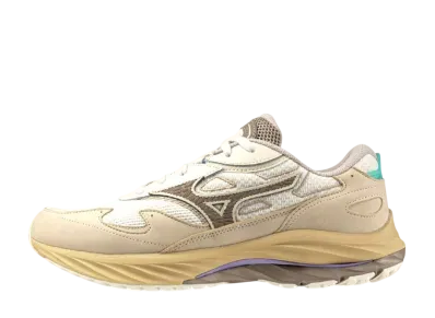 ミズノ ウェーブ ライダー ベータ "オフホワイト/グレージュ/ベージュ"