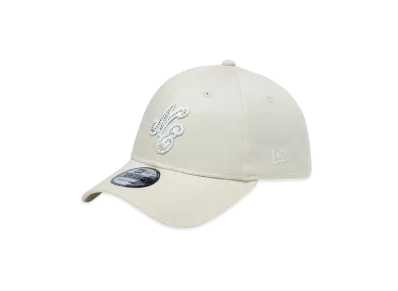 NEW ERA 9Forty Rhinestone Classic Logo "Light Cream"