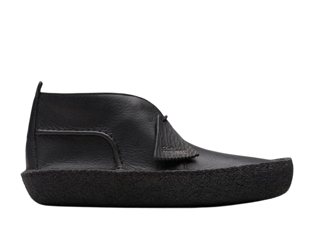 Clarks Desert Rain "Black Leather"