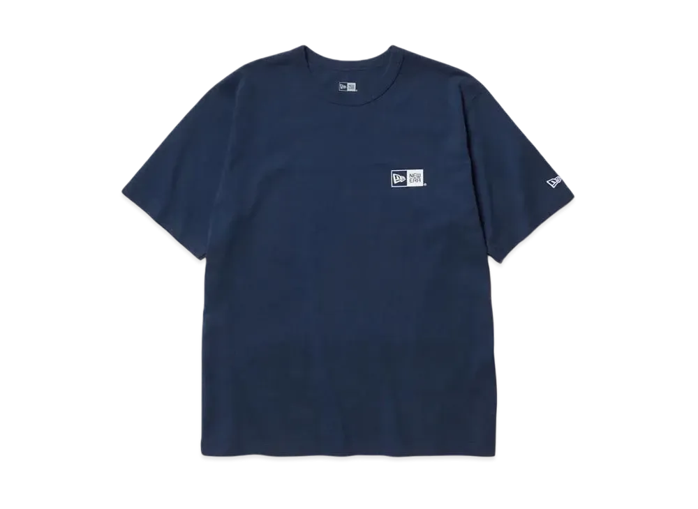 NEW ERA New Era Outdoor Short Sleeve Washed Cotton T-shirt Box Logo "Light Navy"