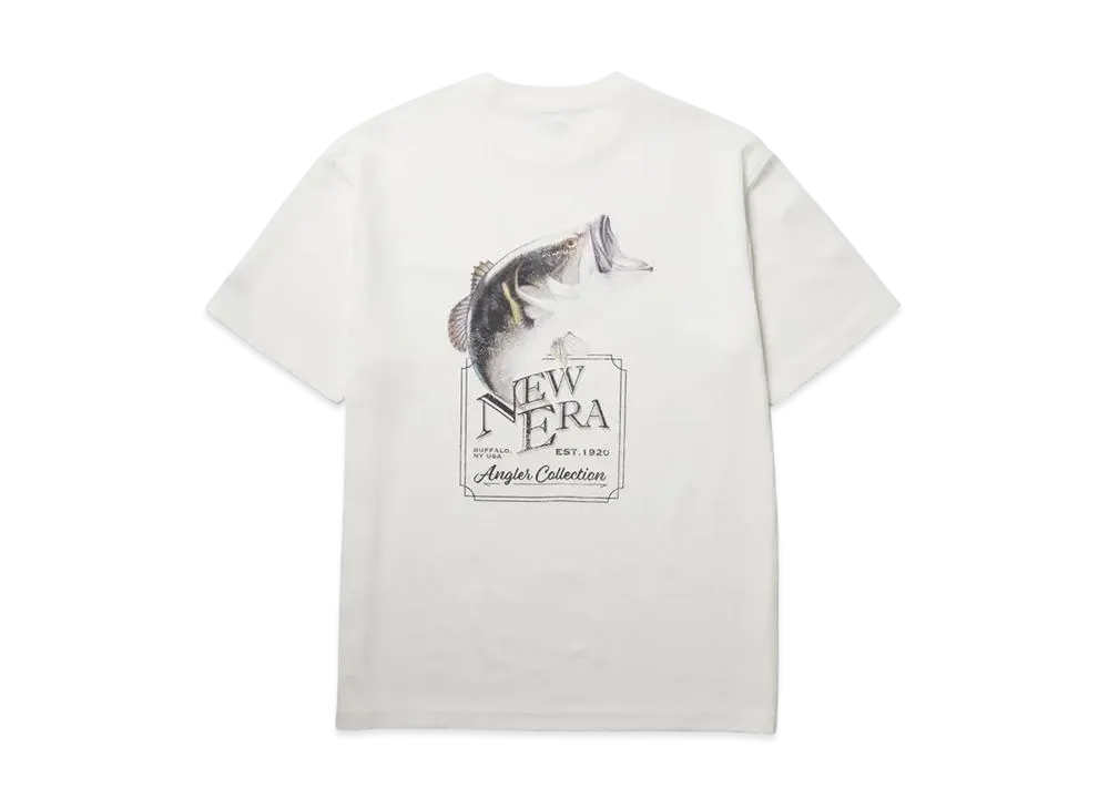 NEW ERA New Era Outdoor Short Sleeve Performance T-Shirt Angler Collection Grande Bass Sign "Off White"