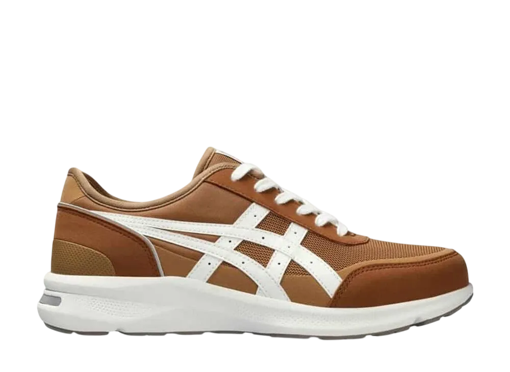 アシックス ハダシウォーカー 3E "ブラウン/オフホワイト"