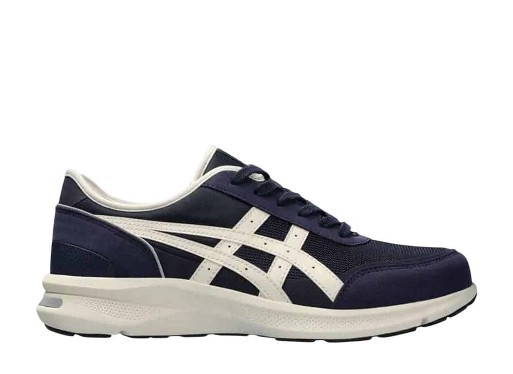 アシックス ハダシウォーカー 3E "ネイビーブルー/ライトベージュ"