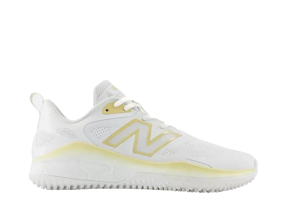 ニューバランス ウィメンズ フレッシュフォーム ヴェロV4 ターフトレーナー "ホワイト/チームゴールド"