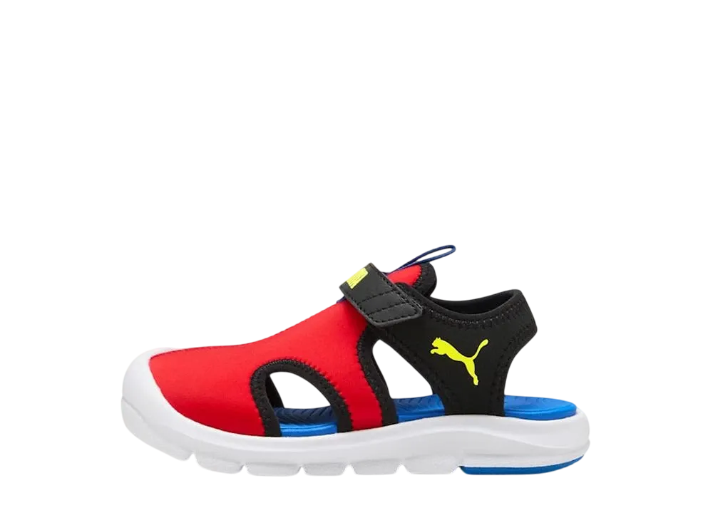 プーマ PS ファンレーサー "フォーオールタイムレッド/レモンシャーベット/プーマブラック" (キッズ)