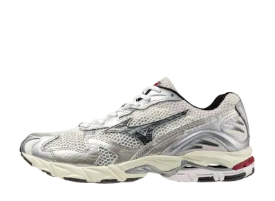 ミズノ ウェーブライダー10 "オフホワイト/ブラック/レッド"