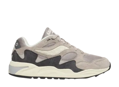 サッカニー グリッド シャドウ2 "グレー/クリーム"