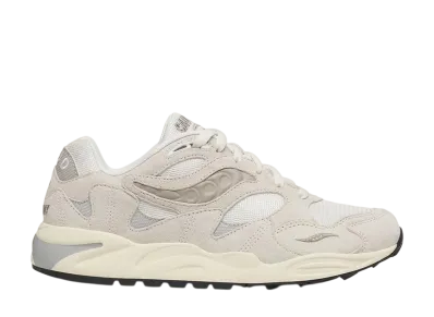 サッカニー グリッド シャドウ2 "ホワイト/クリーム"