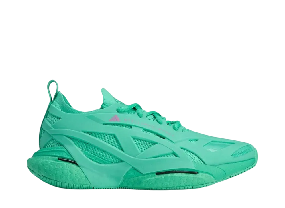 ステラマッカートニー × アディダス ウィメンズ ソーラーグライド ランニング "ブライトグリーン/セミパルスライラック/コアブラック"