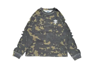 9090 Digital Bone Thermal L/S Tee"GREEN CAMO"