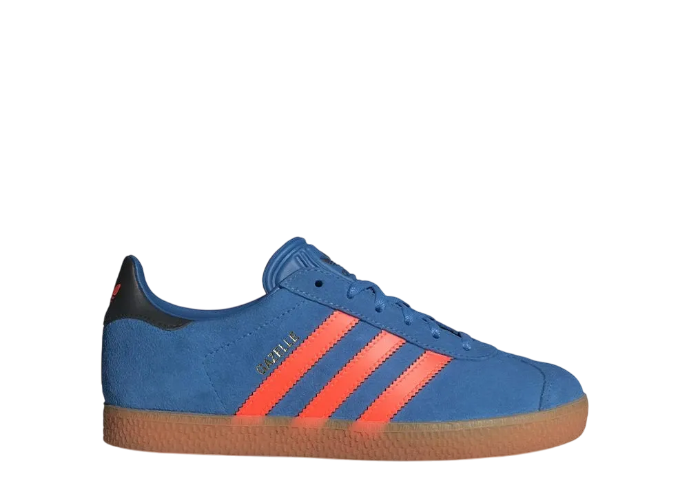 アディダスオリジナルス GS ガゼル "フォーカスブルー/ソーラーオレンジ/コアブラック" (キッズ)