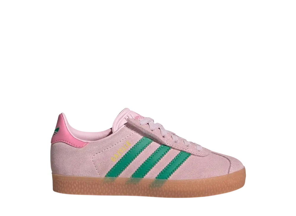 アディダスオリジナルス PS ガゼル コンフォート クロージャー エラスティック "クリアピンク/コートグリーン/ブリスピンク" (キッズ)