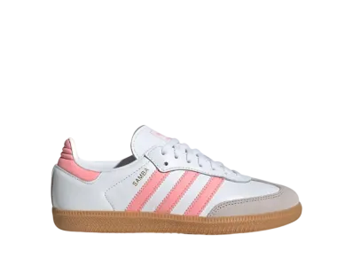 アディダスオリジナルス GS サンバ OG "クラウドホワイト/セミピンクスパーク/ガム" (キッズ)