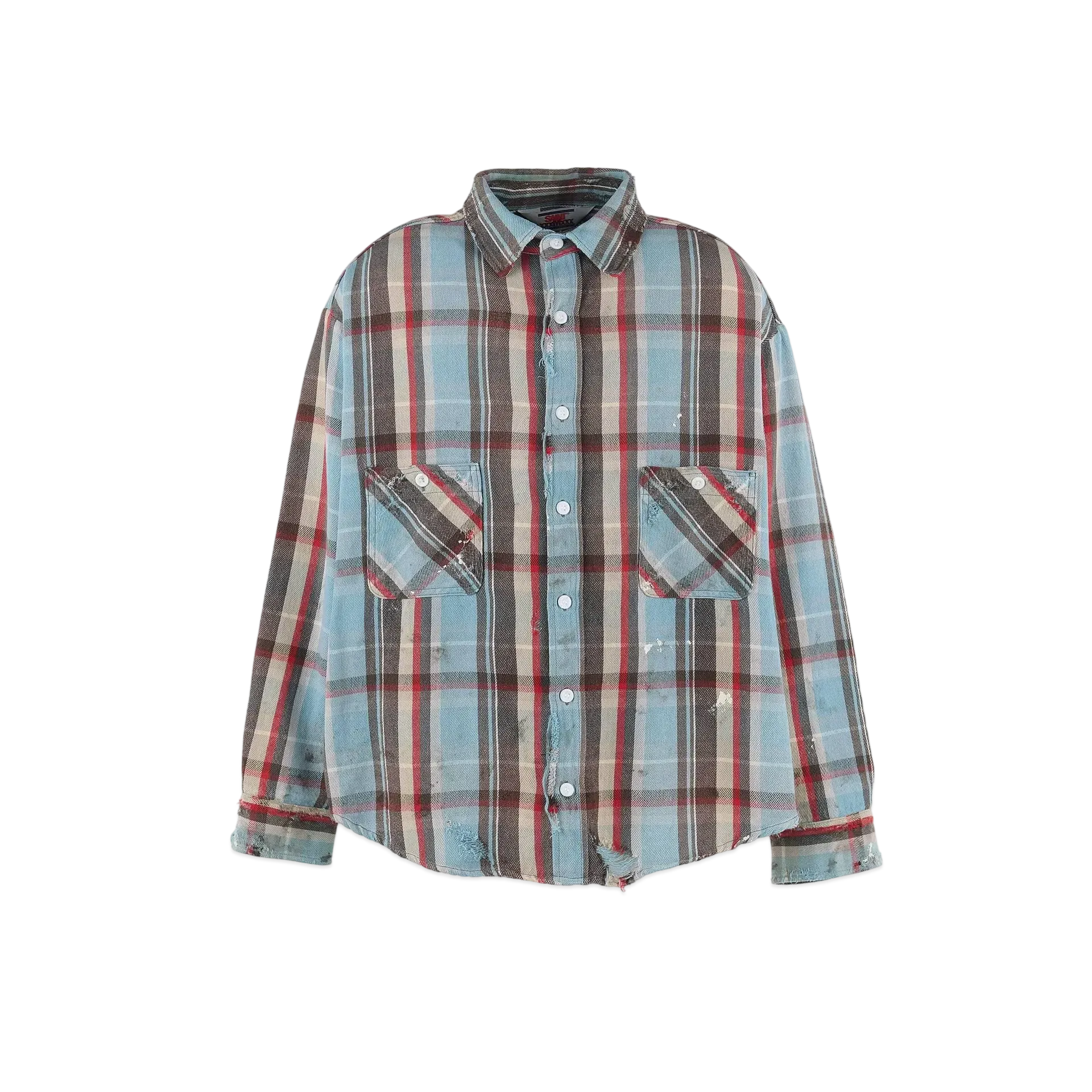 SAINT Mxxxxxx Flannel Shirt Check "Blue"