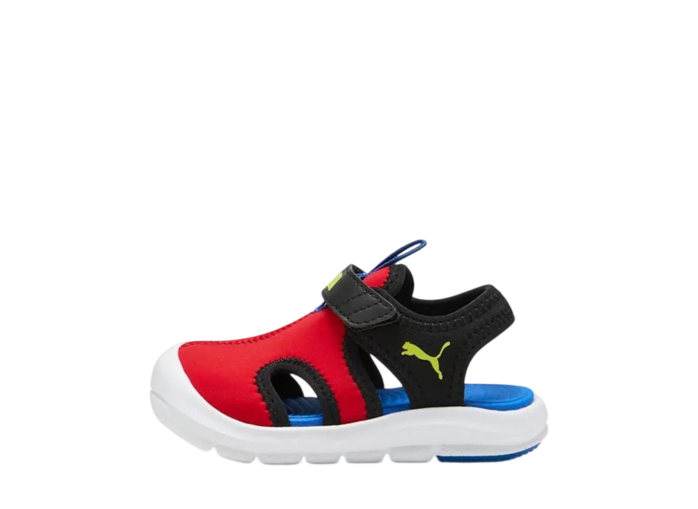 プーマ TD ファンレーサー "フォーオールタイムレッド/レモンシャーベット/プーマブラック" (キッズ)