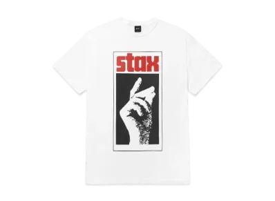 HUF x STAX RECORDS Snap Tee "White"