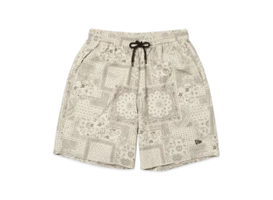 NEW ERA Woven Short Pants Floral Paisley "Stone"
