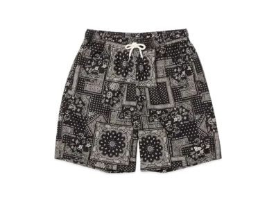NEW ERA Woven Short Pants Floral Paisley "Black"