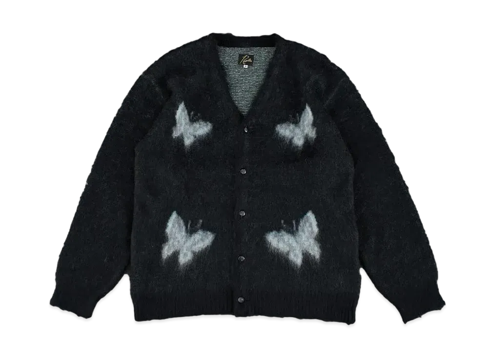 ニードルズ ステュディオス 別注 モヘア カーディガン - パピリオン4 "ブラック"
