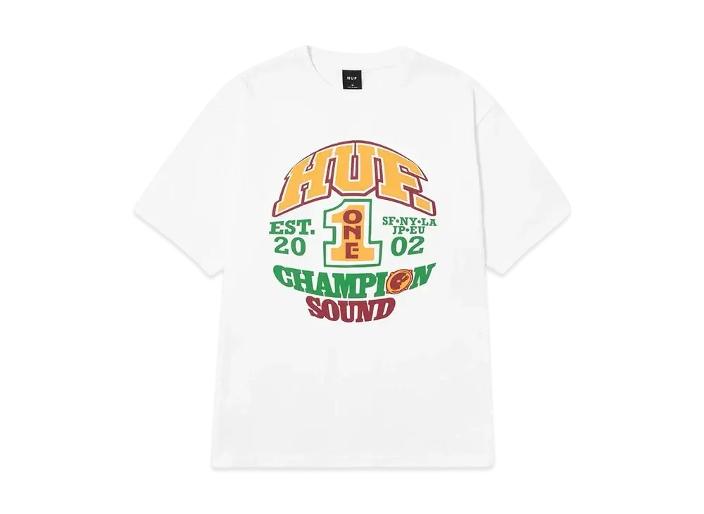 HUF Champion Sound Tee "White"