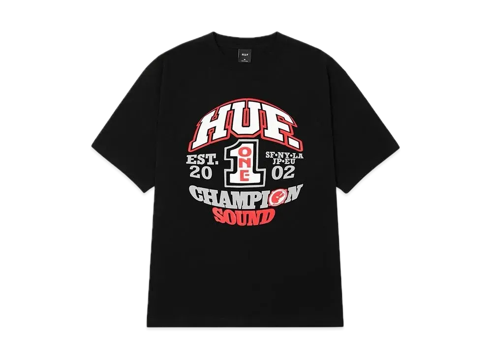 HUF Champion Sound Tee "Black"