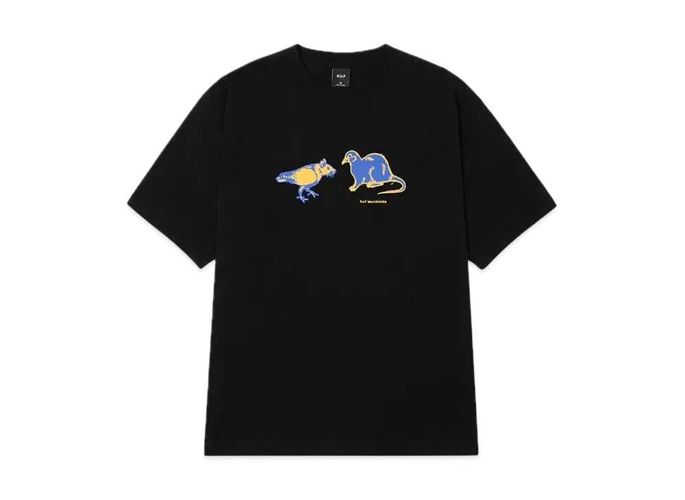 HUF Rigeon Pat Tee "Black"