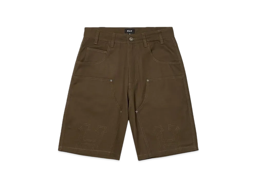 HUF Classic H Double Knee Work Short "Brown"