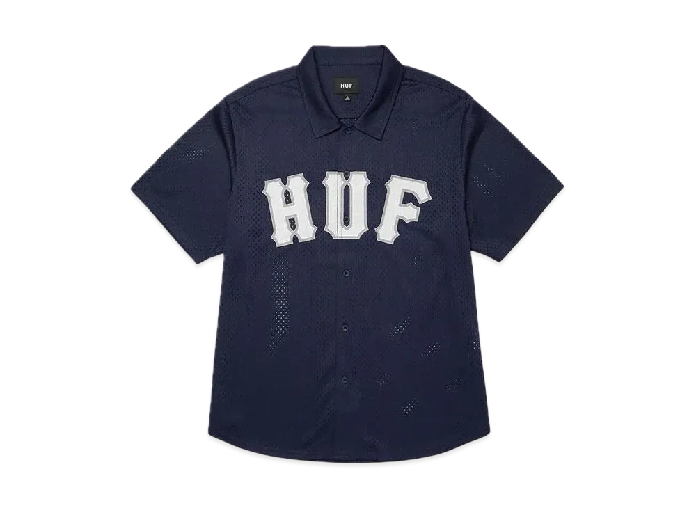 HUF Arch Mesh Button Up "Navy"