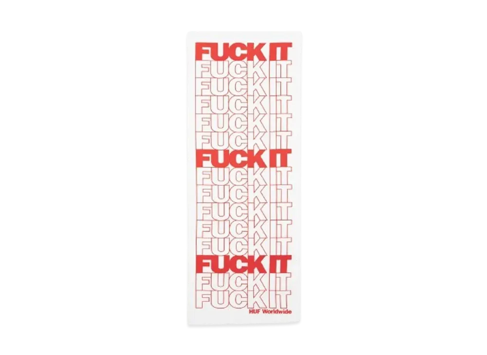 HUF Fuck It Repeat Tenugui "White"