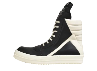 Rick Owens Geobaskets "Black/Milk/Milk"