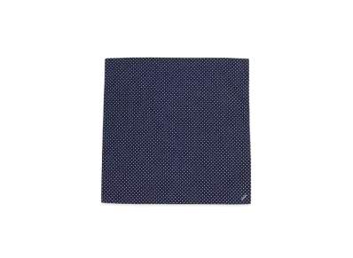 BEAMS Dot Handkerchief "Navy/White"