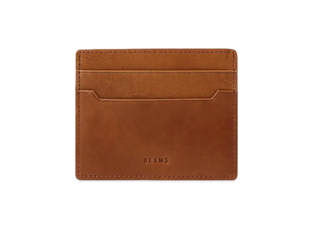 BEAMS Leather Card Case "Brown"