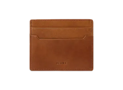 BEAMS Leather Card Case "Brown"