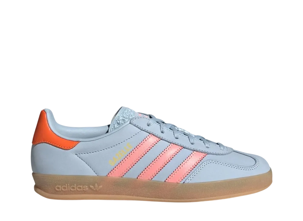 アディダスオリジナルス ウィメンズ ガゼル インドア "ワンダーブルー/ソーラーオレンジ/ガム"
