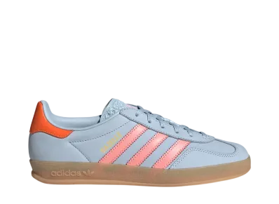 adidas Women's Gazelle Indoor "Wonder Blue/Solar Orange/Gum"