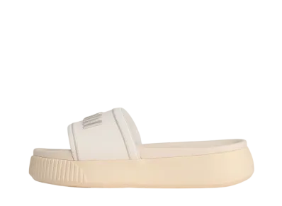 Puma Women's Platform Slide MU Sandal "Warm White/Alpine Snow"