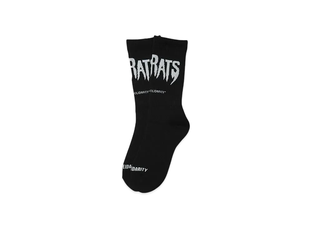 RATS PILE SOCKS "THE RATS""BLACK"