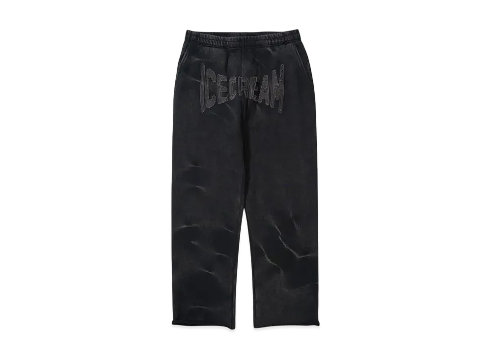 ICECREAM THE ARCH WIDE FIT SWEATPANTS"BLACK"